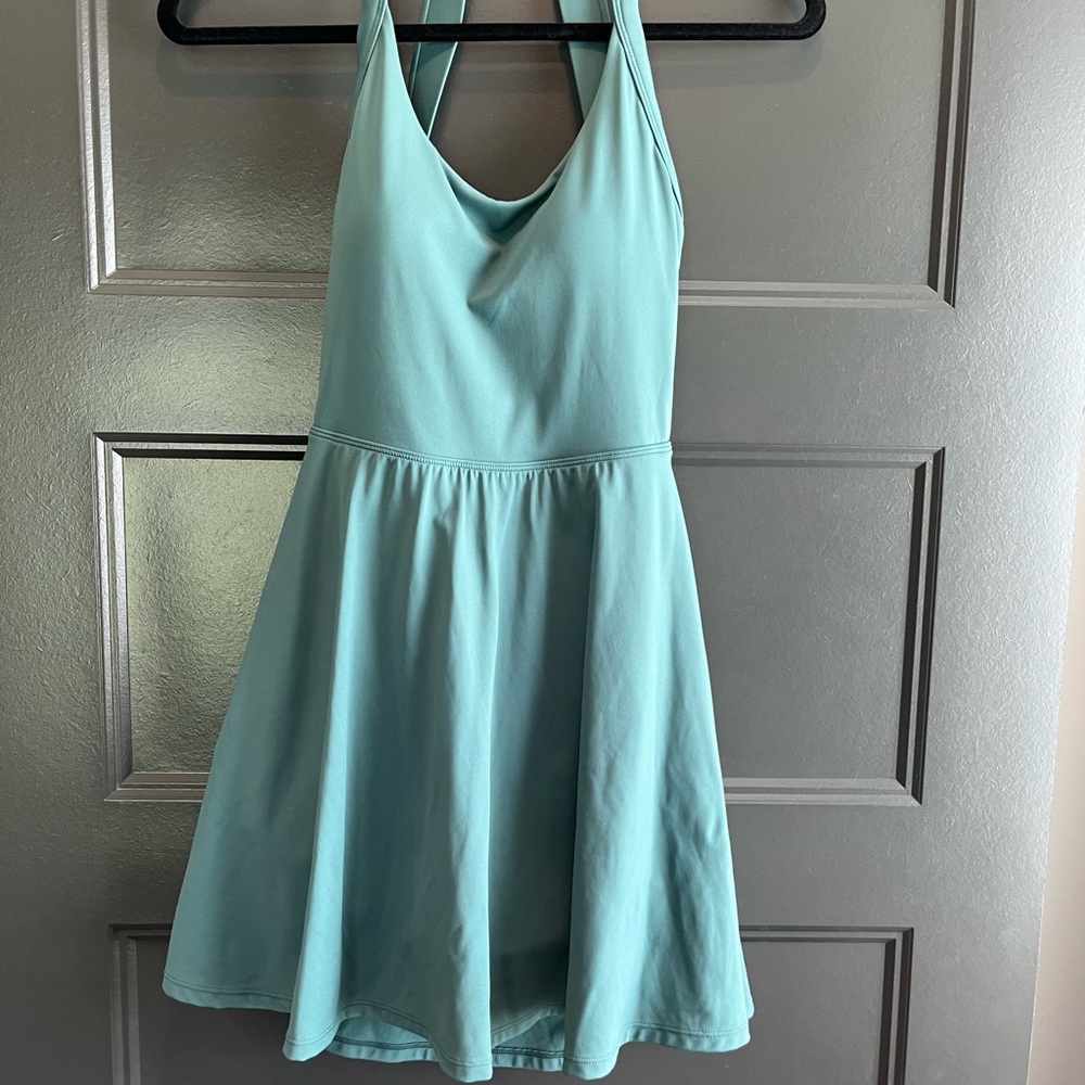 Teal Halara Athletic Halter Dress